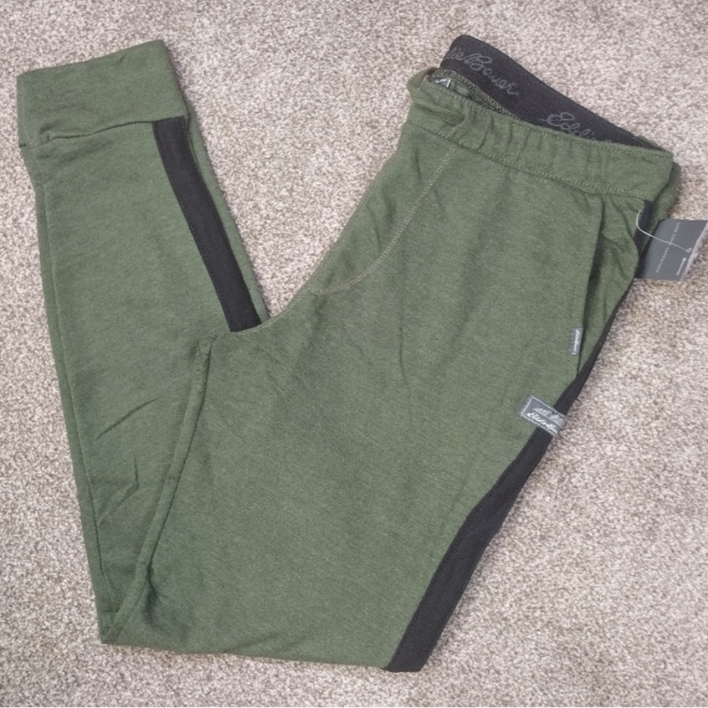 Eddie Bauer men's soft fleece jogger Gree Olive sweatpants size M new with tags